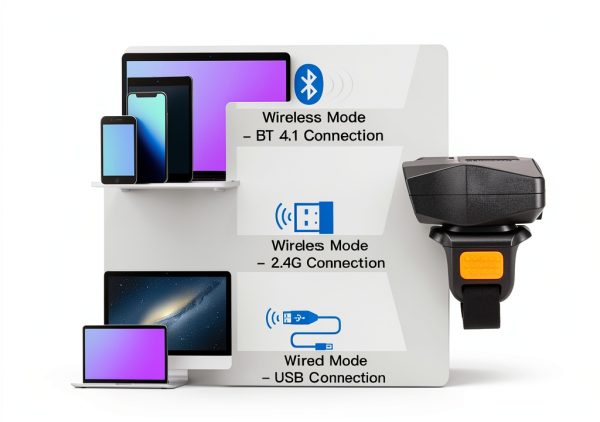 Eyoyo Wearable Ring Barcode Scanner Model EY-016 Bluetooth 2.4G-3
